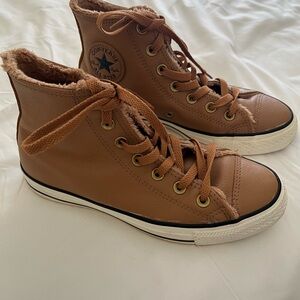 Converse Kids Tan High-Top Sneakers